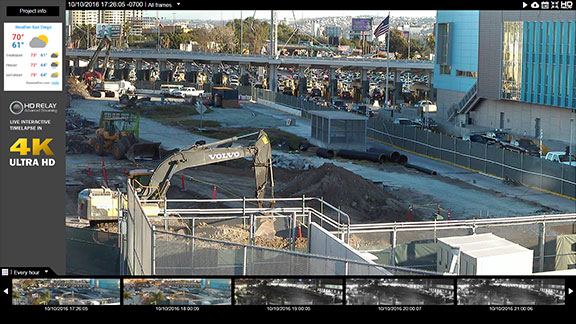 us relay construction cameras live interactive images in high definition plus