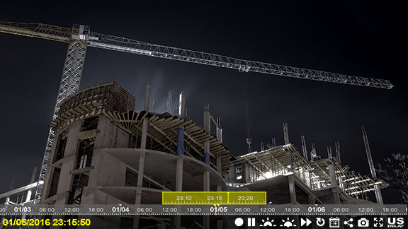 us relay construction cameras jobsite security and online recording night screen shot 03